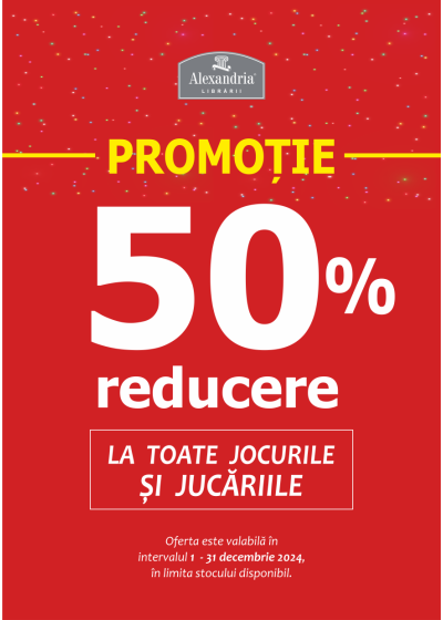 50% REDUCERE la TOATE JOCURILE și JUCĂRIILE!