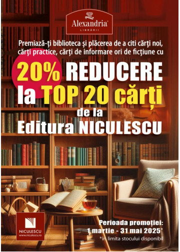 20% reducere la cele mai vandute titluri Niculescu