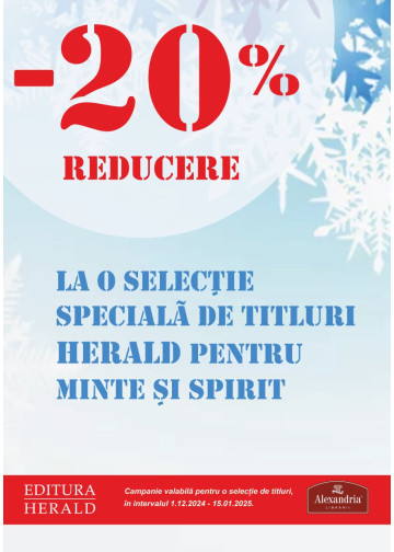 20% reducere la 25 de titluri Herald pentru minte și spirit