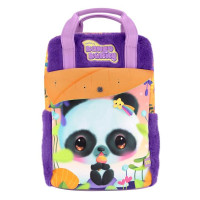 Rucsac Bangoberry Pally Panda, 19x32x10 cm, cu set de pinuri GR126501