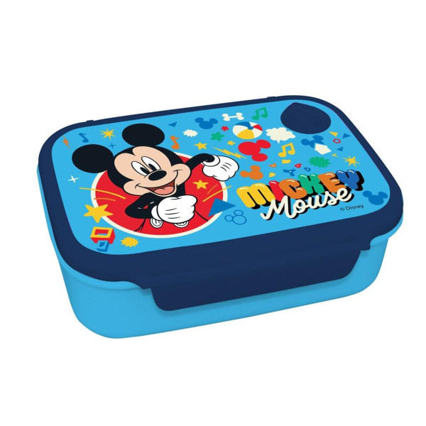 Set Mickey Mouse - cutie sandwich si sticla aluminiu