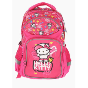 Ghiozdan Scolar Hello Kitty 3 Fermoare 40HX28X20cm Roz