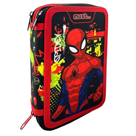 Penar Spiderman Rosu echipat 3 fermoare, 43 piese