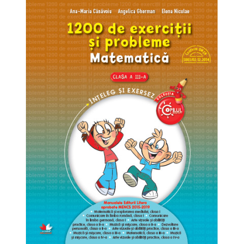 1200 de exerciţii şi probleme. Matematică. Clasa a III-a