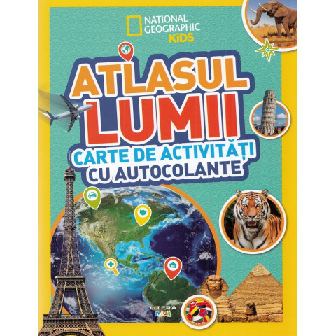 Atlasul lumii. Carte de activități cu autocolante