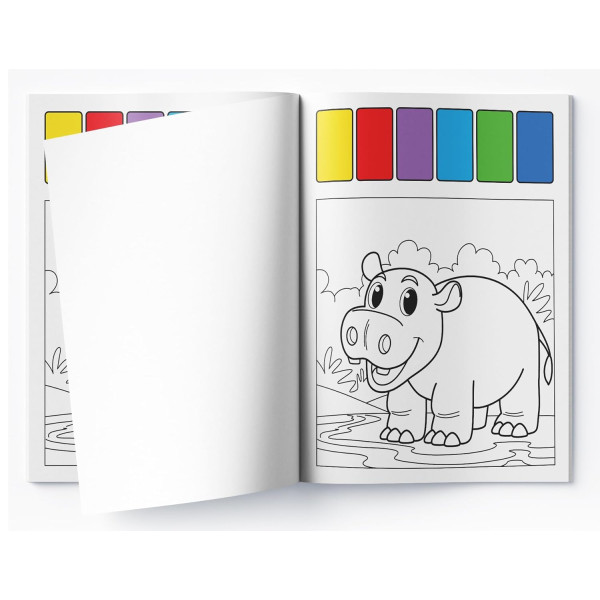 Pick and Paint - Coloring Activity Book For Kids : Animals