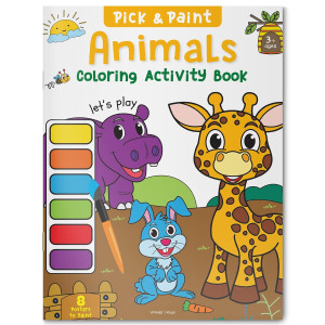 Pick and Paint - Coloring Activity Book For Kids : Animals