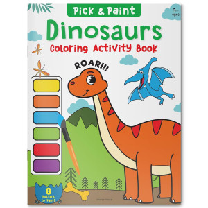 Pick and Paint - Coloring Activity Book For Kids: Dinosaurs