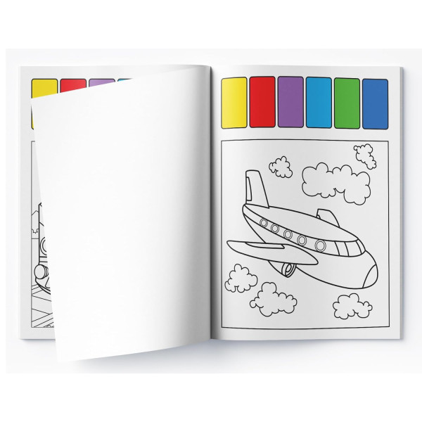 Pick and Paint - Coloring Activity Book For Kids: Vehicles