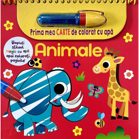 Animale. Prima mea carte de colorat cu apă