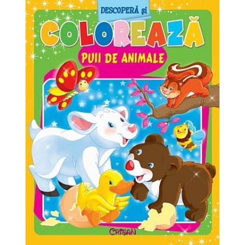 Puii de animale (Descoperă și colorează)