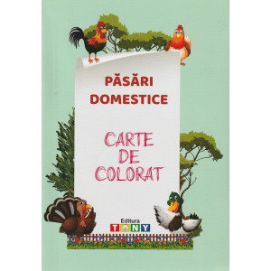 Păsări domestice. Carte de colorat