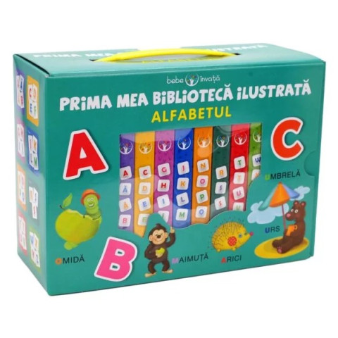 Cutie Prima mea bibliotecă ilustrată. Alfabetul (8 cărticele)