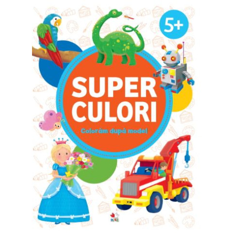 Superculori. Colorăm după model 5+